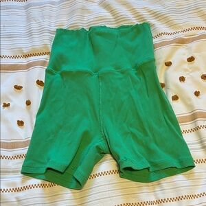 Aerie Vibrant Green Bike Shorts